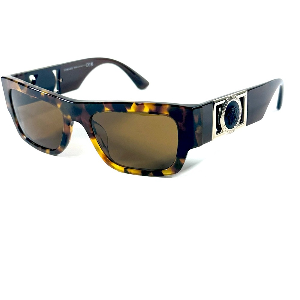 Versace Mod 4416 U 5119/83 Dark Havana Authentic New Sunglasses